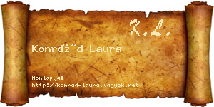 Konrád Laura névjegykártya